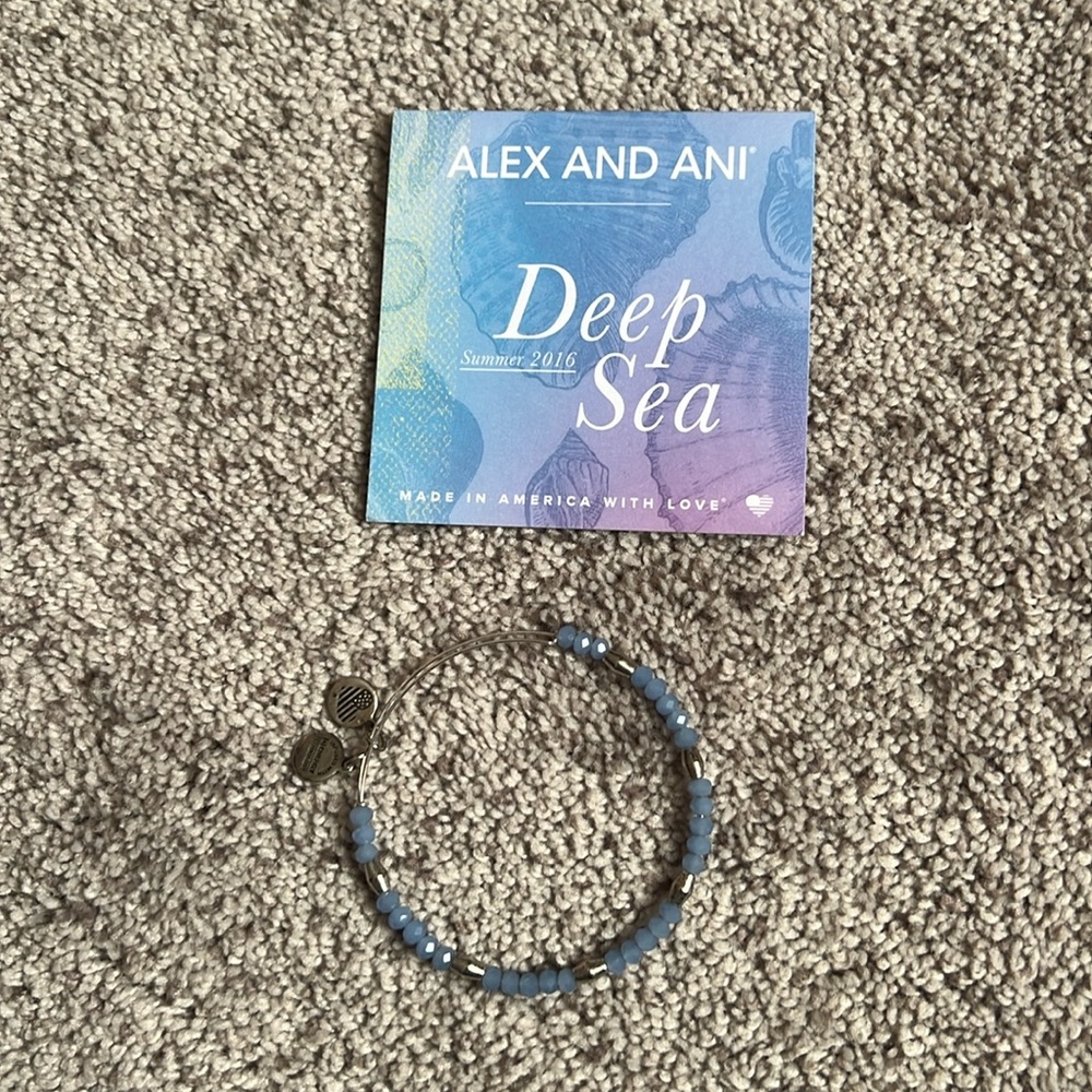 Deep Sea Alex and Ani Silver Bracelet